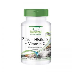 Fairvital Cink + histidin + vitamin C 300mg a90cps
