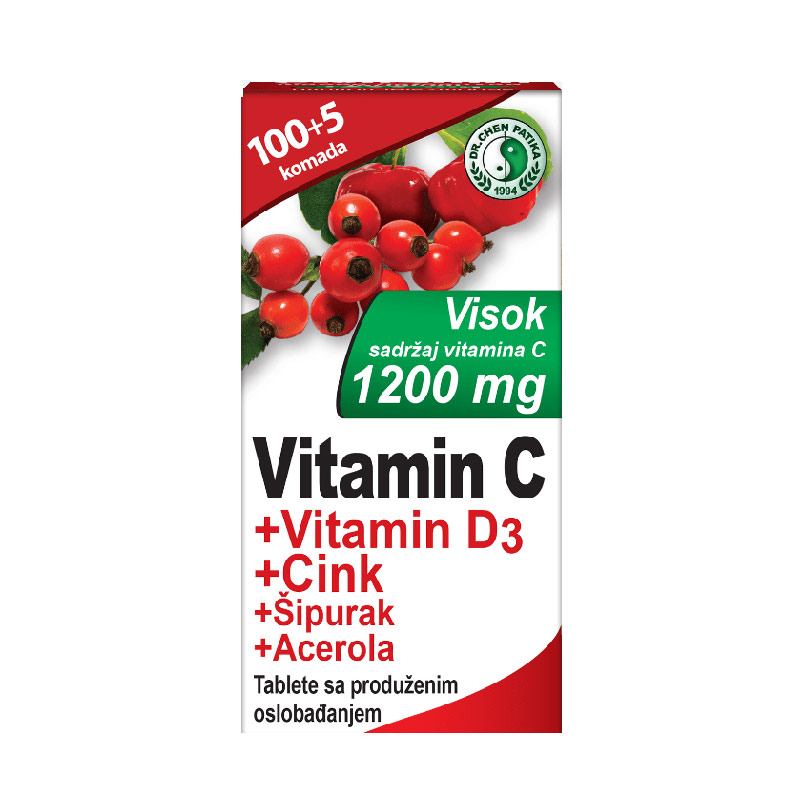 Vitamin C 1200mg + Vitamin D3 + Zink + Acerola a105