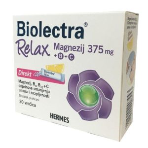 BIOLECTRA MAGNEZIJ RELAX DIREKT 20X375MG