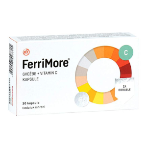 FERRIMORE (ŽELJEZO + VITAMIN C) KAPSULE A30