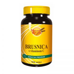 Natural Wealth Brusnica s vitaminom C tablete a100