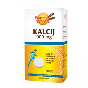 Natural Wealth Kalcij 1000mg šumeće tablete, a20