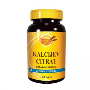 Natural Wealth Kalcijev citrat tablete, a100