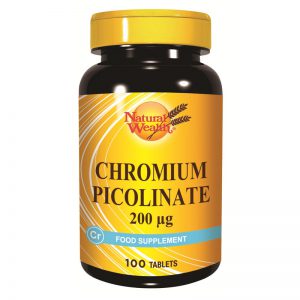 Natural Wealth Krom picolinate 200 mcg tablete, a100