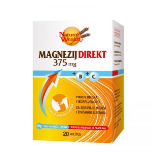Natural Wealth Magnezij Direkt 375 mg +B+C vrećice, a20