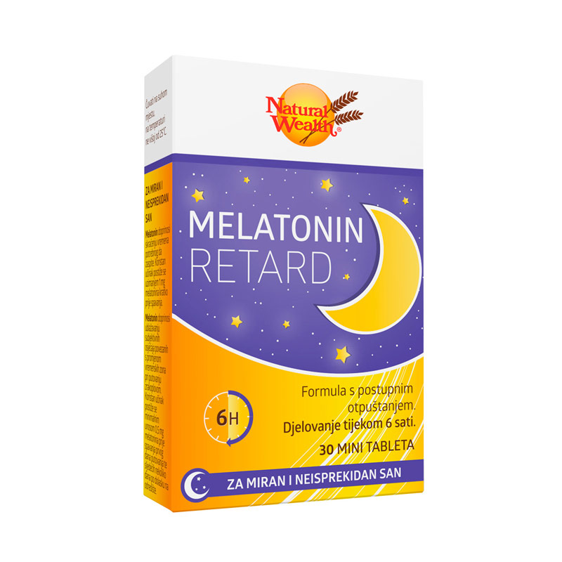 Natural Wealth Melatonin Retard tablete, a30