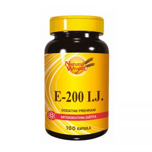 Natural Wealth Vitamin E-200 I.J. kapsule, a 100