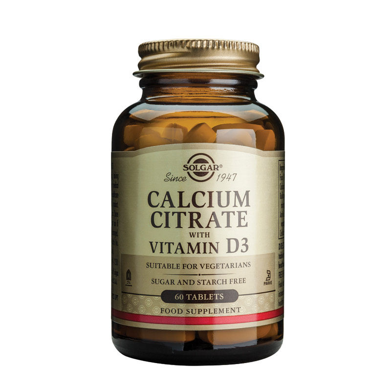 Solgar Kalcij citrat + vitamin D3 tablete, a60