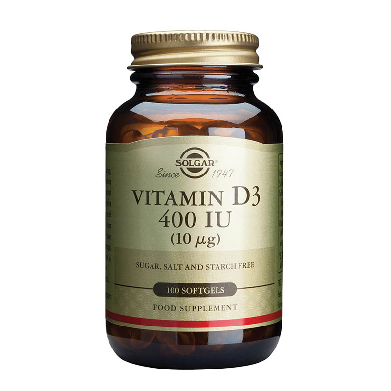 Solgar Vitamin D3 400 IU (10 mcg) meke kapsule, a100