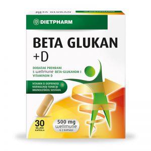 Dietpharm Beta glukan + D kapsule a30