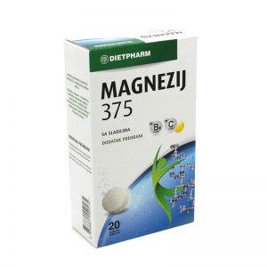 Dietpharm Magnezij 375 + C + B6 šumeće tablete, a20
