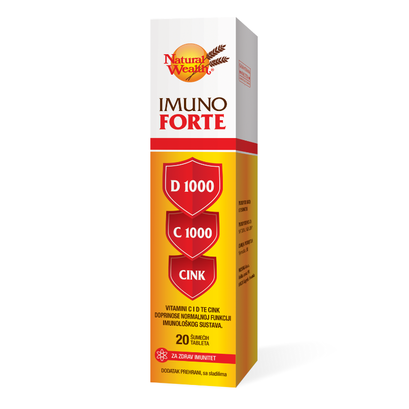 Natural Weatlh - Imuno Forte D 1000 + C 1000 + cink