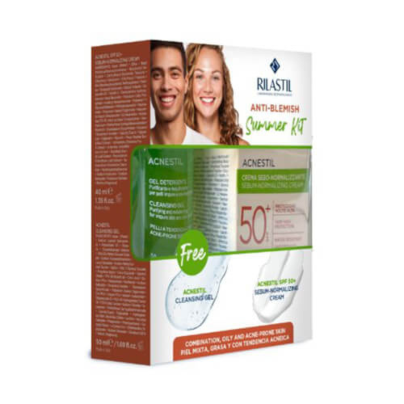 RILASTIL ACNESTil krema za normalizaciju sebuma SPF50+ +  ACNESTIL GEL 50ML 40ML
