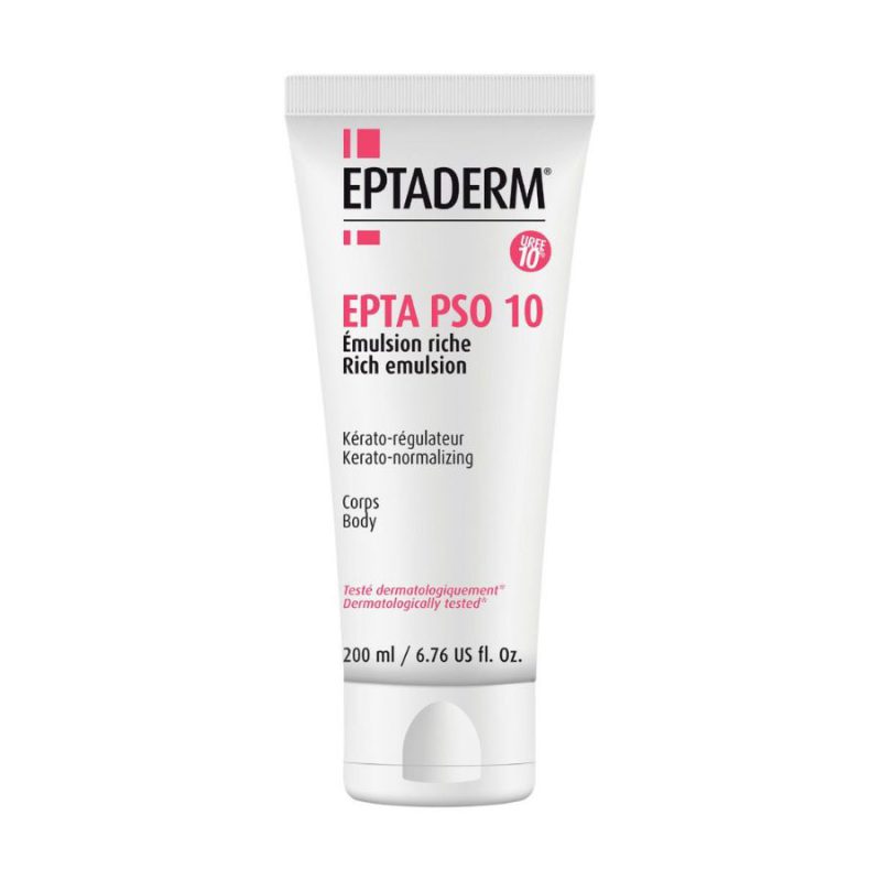 EPTADERM EPTA PSO 10 bogata emulzija za njegu kožne sklone ljuskanju, 200 ml