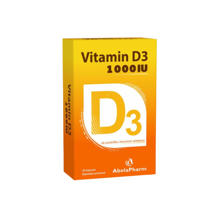 AbelaPharm vitamin D3, 30x1000 IU