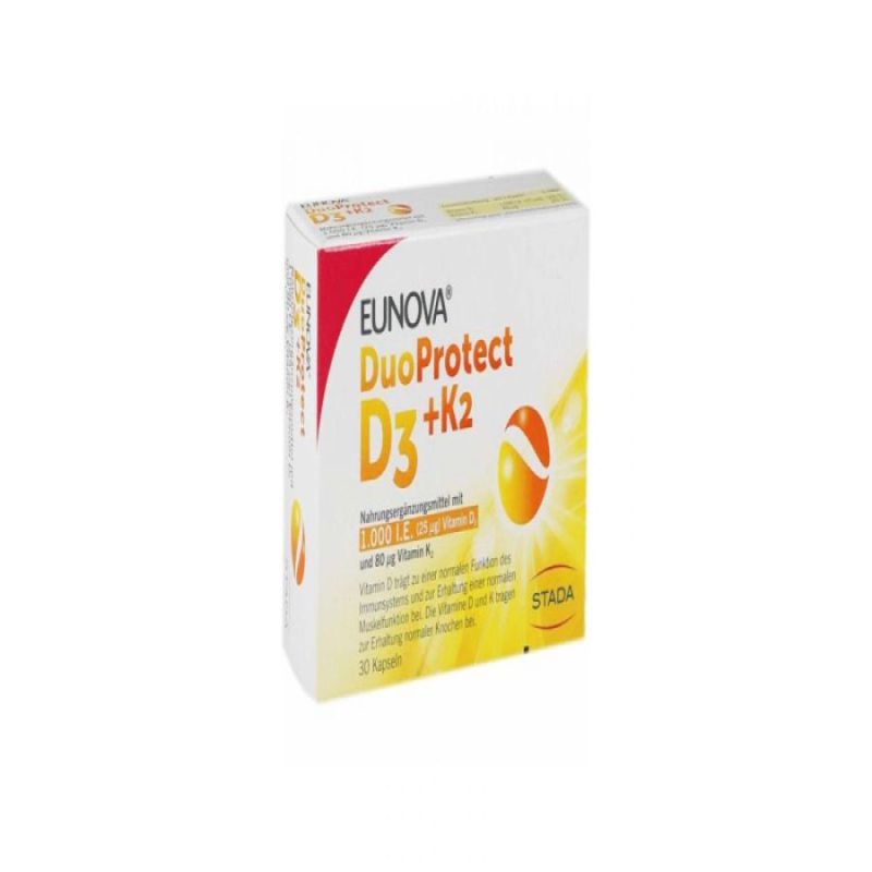 EUNOVA DuoProtect D3+K2 1000IU kapsule, A30