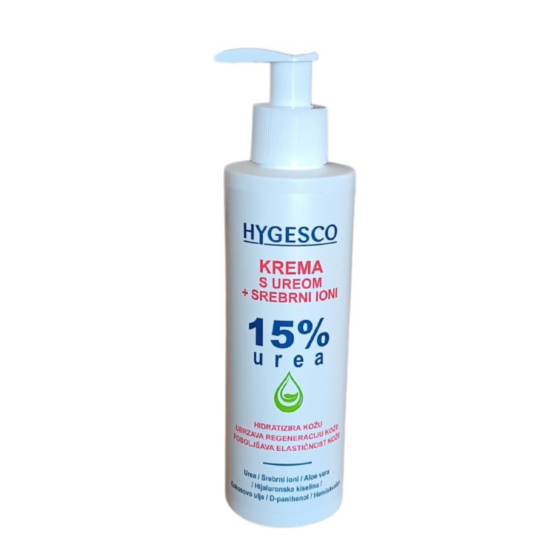 HYGESCO urea krema 15% sa srebrnim ionima, 170 ml